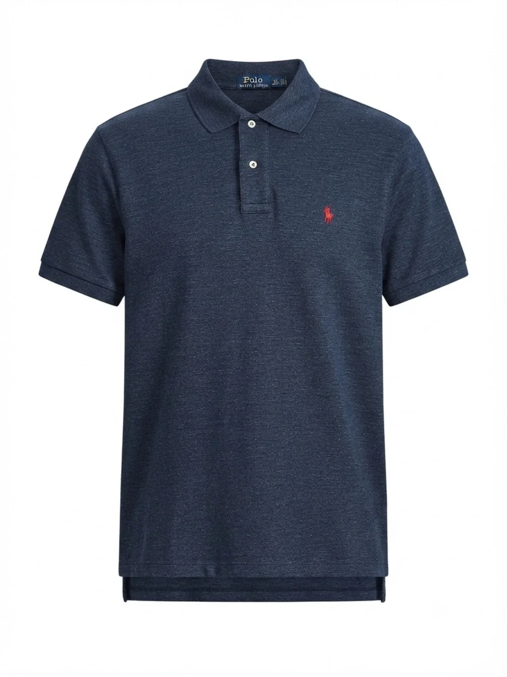 POLO Ralph Lauren Heathered Navy Polo Red Logo size XLT/TGL (Tall/Long)
